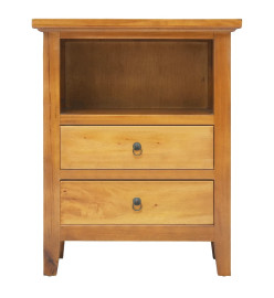 Table de chevet 60x30x75 cm bois massif d'acajou