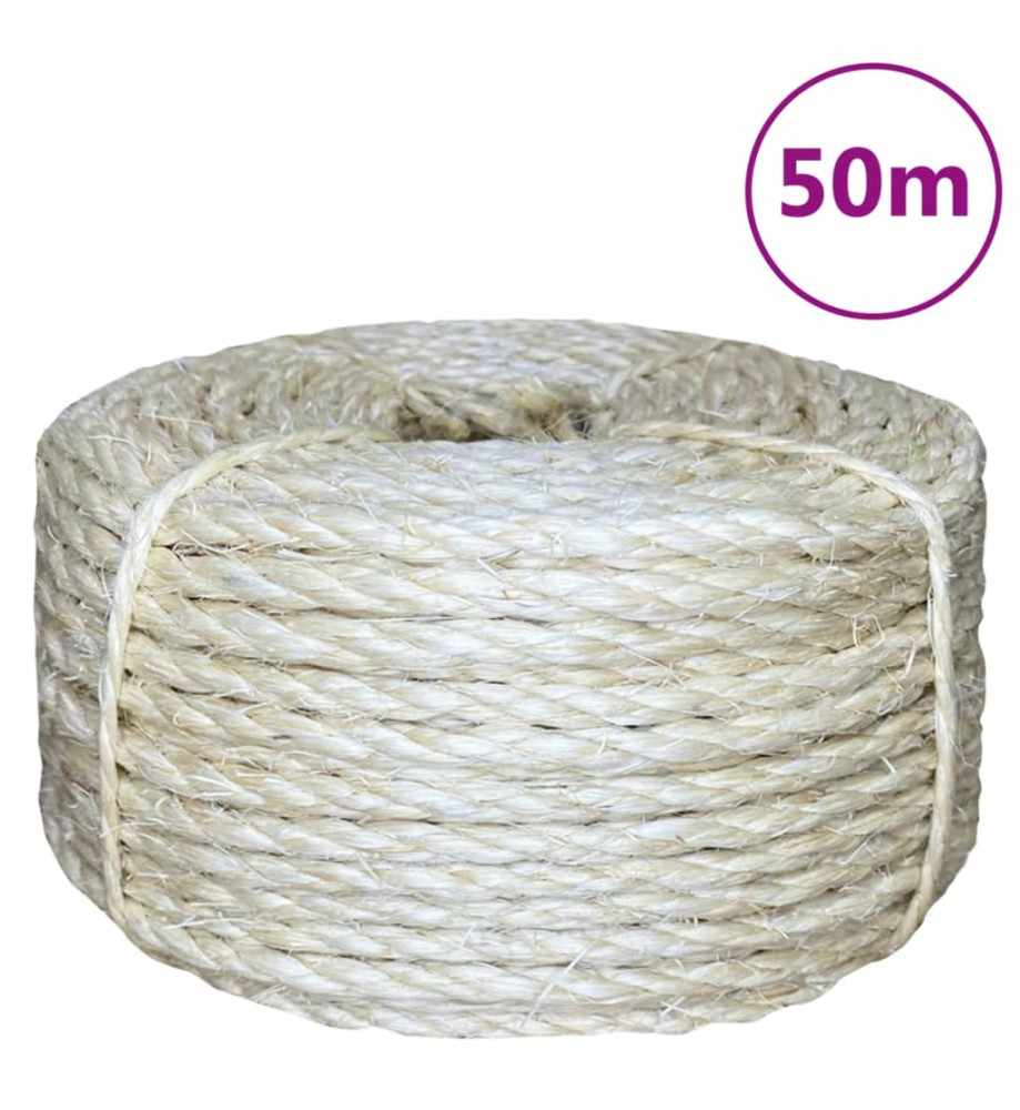 Corde 100 % sisal 6 mm 50 m