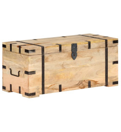 Coffre 90x40x40 cm Bois solide de manguier