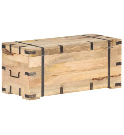 Coffre 90x40x40 cm Bois solide de manguier