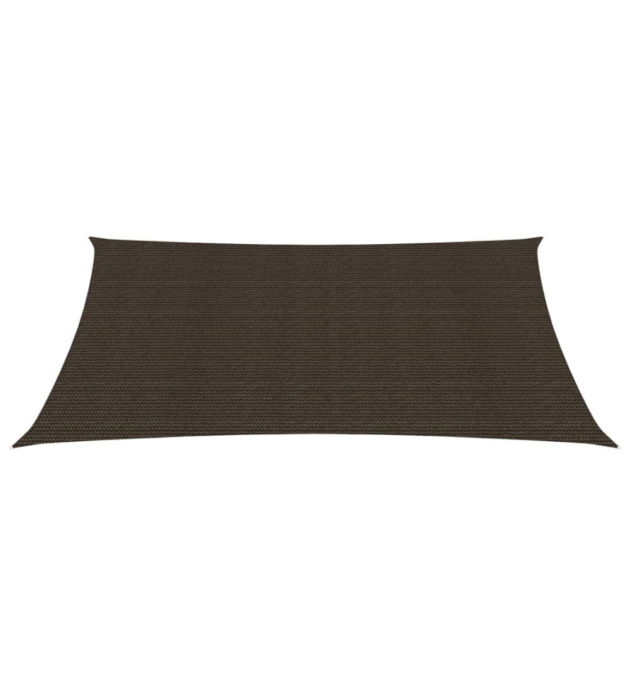 Voile d'ombrage 160 g/m² Marron 2,5x3,5 m PEHD