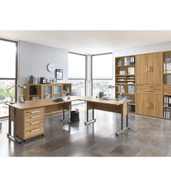 FMD Armoire à tiroirs mobile 48x49,5x65,5 cm chêne