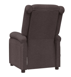 Fauteuil de massage Marron foncé Tissu