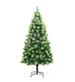 Sapin de Noël artificiel à charnières avec support 210 cm