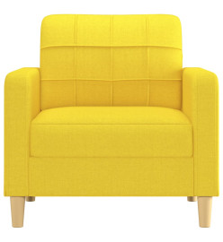 Fauteuil Jaune clair 60 cm Tissu