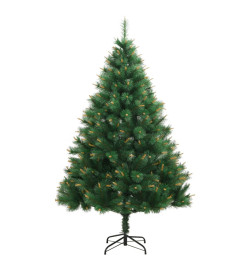 Sapin de Noël artificiel à charnières avec support 210 cm