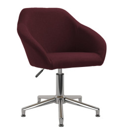 Chaise pivotante de bureau Violet Tissu