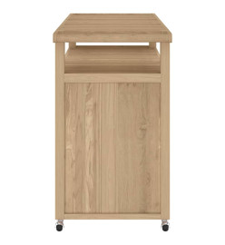 Chariot de bar 120x50x90 cm bois de teck massif