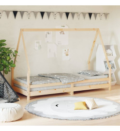 Cadre de lit pour enfants 90x200 cm bois de pin massif