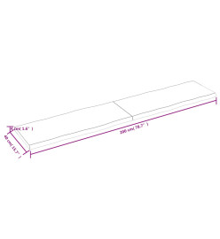 Dessus de table bois chêne massif traité bordure assortie