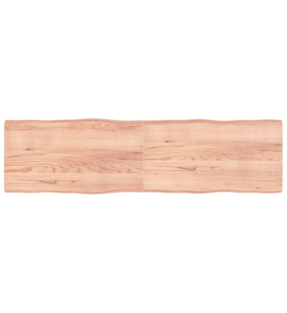 Dessus de table bois chêne massif traité bordure assortie