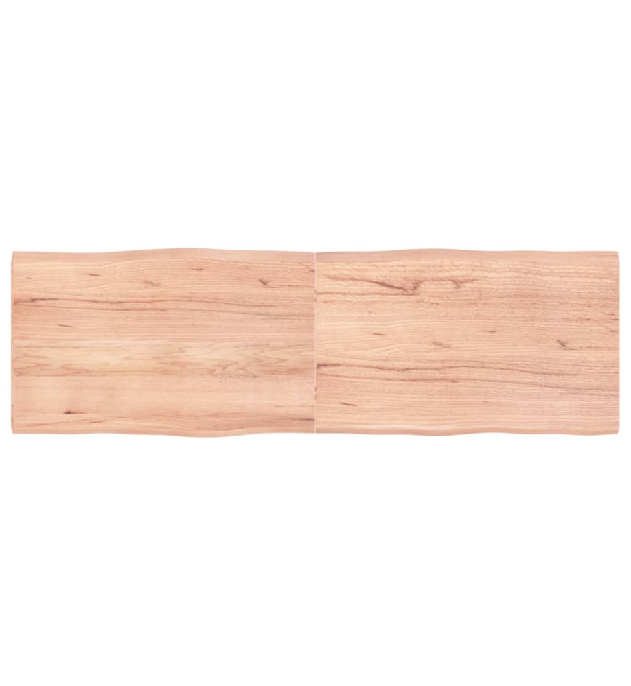 Dessus de table bois chêne massif traité bordure assortie