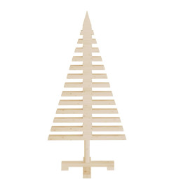 Arbres de Noël en bois pour décoration 3 pcs bois massif de pin