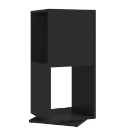 Armoire rotative Noir 34,5x34,5x75,5 cm Aggloméré