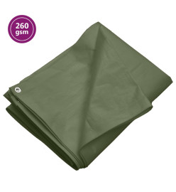 Bâche 260 g/m² 4x5 m Vert PEHD