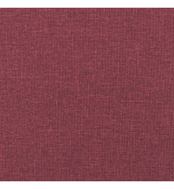 Repose-pied Rouge bordeaux 60x50x41 cm Tissu