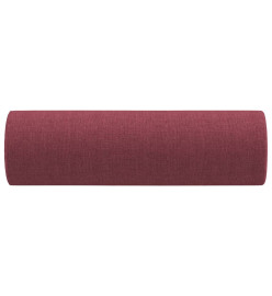 Coussins décoratifs 2 pcs Rouge bordeaux Ø15x50 cm Tissu