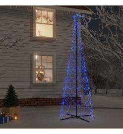 Arbre de Noël cône 500 LED Bleues 100x300 cm