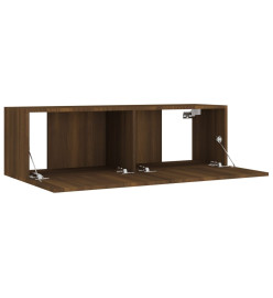 Ensemble de meubles TV 8 pcs Chêne marron Bois d'ingénierie