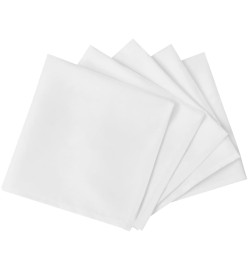 Serviettes de table 10 pcs Blanc 50x50 cm