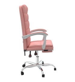 Fauteuil inclinable de bureau Rose Similicuir