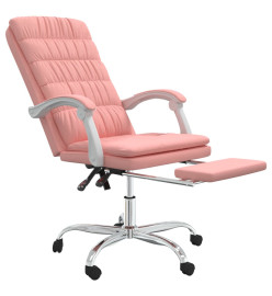 Fauteuil inclinable de bureau Rose Similicuir