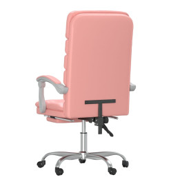 Fauteuil de massage inclinable de bureau Rose Similicuir