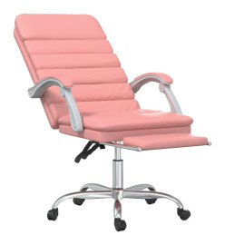 Fauteuil de massage inclinable de bureau Rose Similicuir