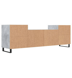 Meuble TV Gris béton 160x35x55 cm Bois d'ingénierie