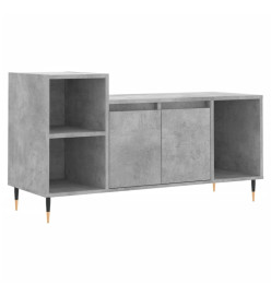 Meuble TV Gris béton 100x35x55 cm Bois d'ingénierie