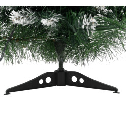 Sapin de Noël artificiel pré-éclairé et supports vert 60 cm PVC