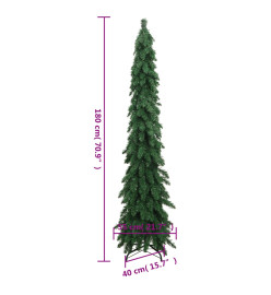 Arbre de Noël artificiel pré-éclairé avec 100 LED 180 cm