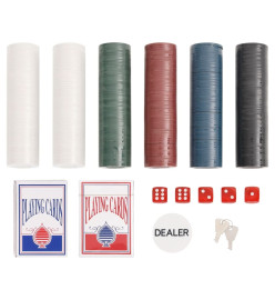 Jeu de jetons de poker 300 pcs 4 g