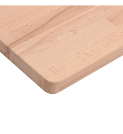 Comptoir de salle de bain 100x50x1,5 cm bois massif de hêtre