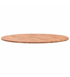 Dessus de table Ø80x1,5 cm rond bois massif de hêtre