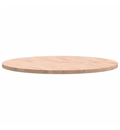 Dessus de table Ø80x2,5 cm rond bois massif de hêtre