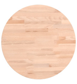 Dessus de table Ø40x1,5 cm rond bois massif de hêtre