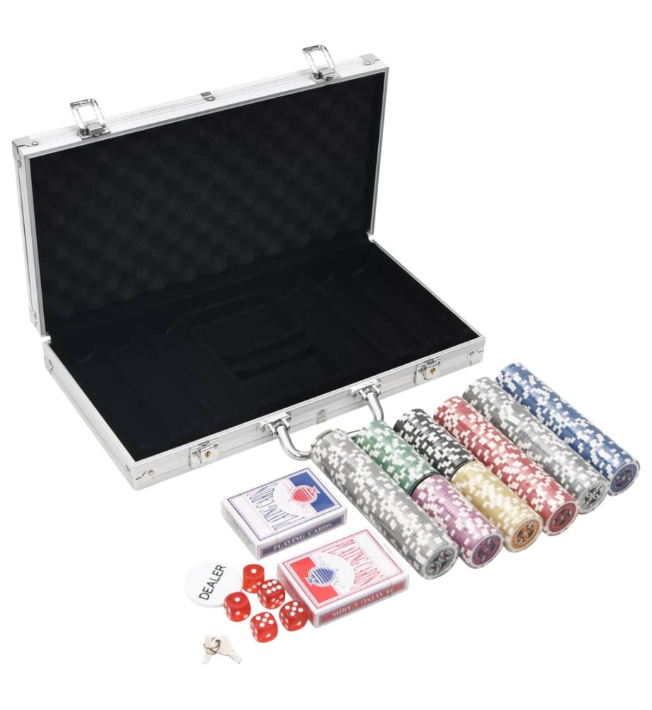 Jeu de jetons de poker 300 pcs 11,5 g