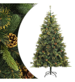 Sapin de Noël artificiel articulé avec pommes de pin 210 cm