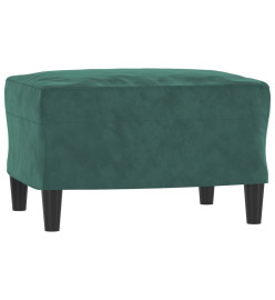 Repose-pied Vert foncé 60x50x41 cm Velours