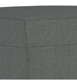 Ensemble de canapés 3 pcs avec coussins Gris foncé Tissu