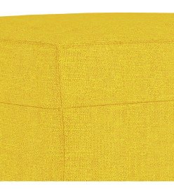 Repose-pied Jaune clair 70x55x41 cm Tissu