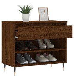 Armoire à chaussures Chêne marron 70x36x60 cm Bois d'ingénierie