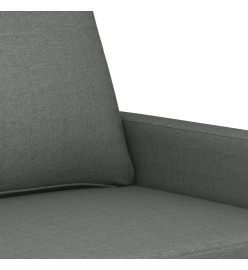 Canapé à 3 places Gris foncé 180 cm Tissu