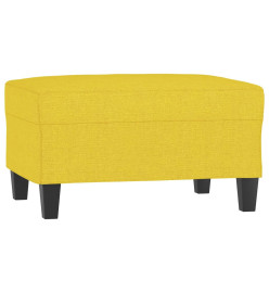 Repose-pied Jaune clair 70x55x41 cm Tissu