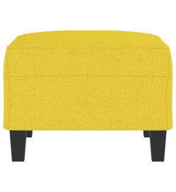 Repose-pied Jaune clair 70x55x41 cm Tissu