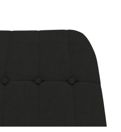 Chaise à bascule Noir Tissu