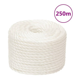 Corde de travail Blanc 16 mm 250 m polypropylène