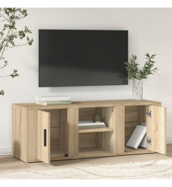 Meuble TV Chêne sonoma 100x31,5x35 cm Bois d'ingénierie