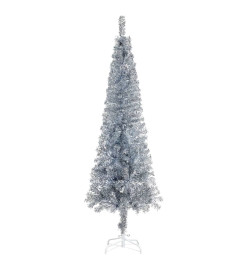 Sapin de Noël étroit Argenté 120 cm